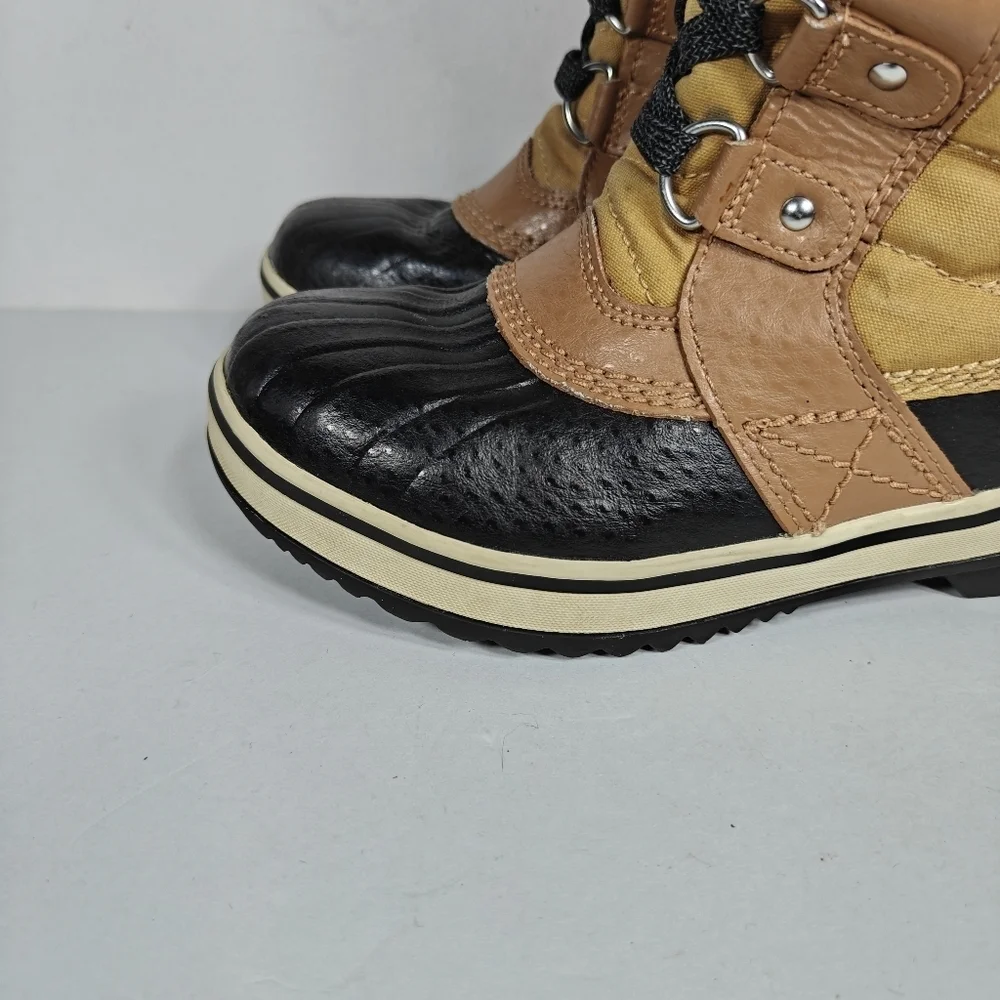 Sorel Kids Tofino II Boot Insulated Brown/Black Leather Waterproof Boots Size 1